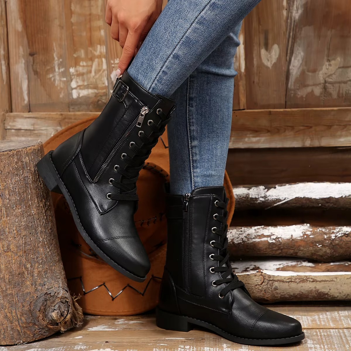 Bottines à Lacets Qimala